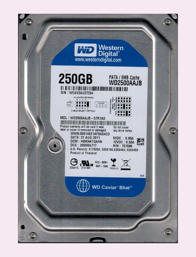 WD2500AAJB-57R1AO Western Digital Caviar SE 250GB 7200RPM ATA-100 8MB Cache 3.5-inch Internal Hard Drive