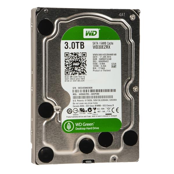 WD30EZRX 00SPEB0 Western Digital Caviar 3TB SATA 6.0 Gbps Hard Drive