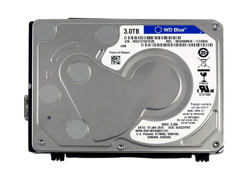 WD30NMRW Western Digital Blue 3TB 5400RPM USB 3.0 2.5-inch Internal Hard Drive