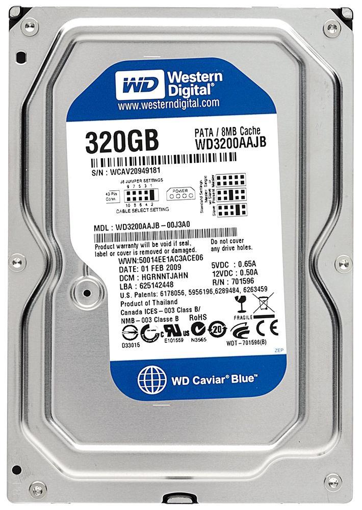 WD3200AAJB-00RYA0 Western Digital Caviar Blue 320GB 7200RPM ATA-100 8MB Cache 3.5-inch Internal Hard Drive