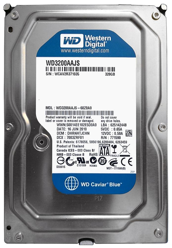 WD3200AAJS Western Digital Caviar 320GB SATA 3.0 Gbps Hard Drive