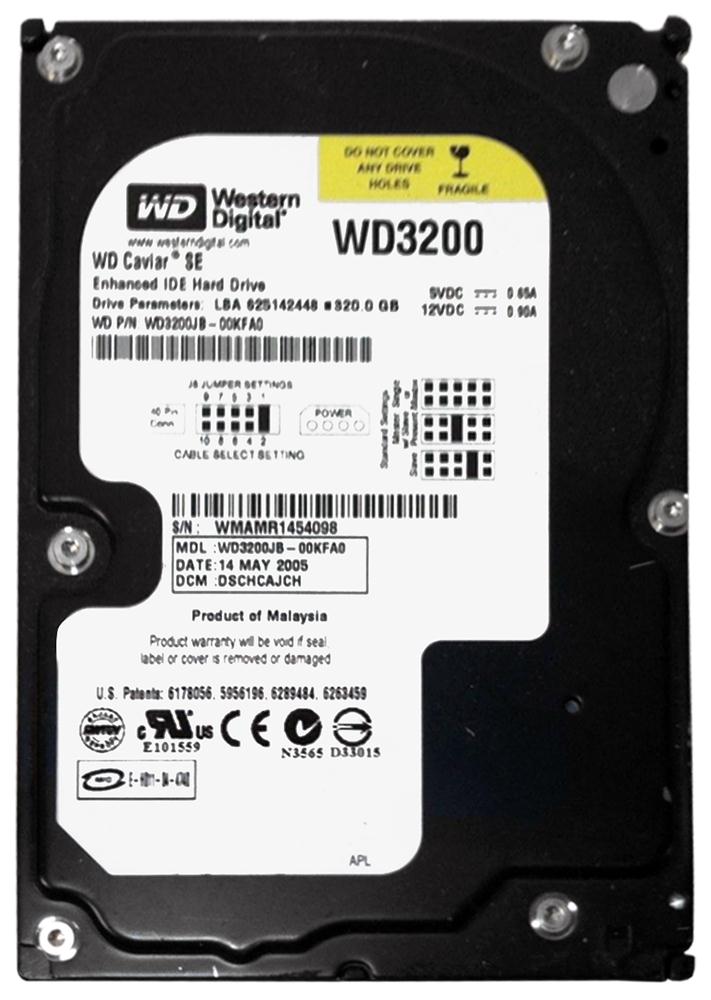 WD3200JB Western Digital Caviar SE 320GB 7200RPM ATA-100 8MB Cache 3.5-inch Internal Hard Drive