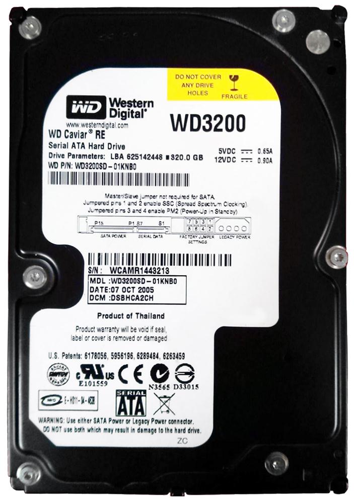 WD3200SD Western Digital Caviar RE 320GB 7200RPM SATA 1.5Gbps 8MB Cache 3.5-inch Internal Hard Drive