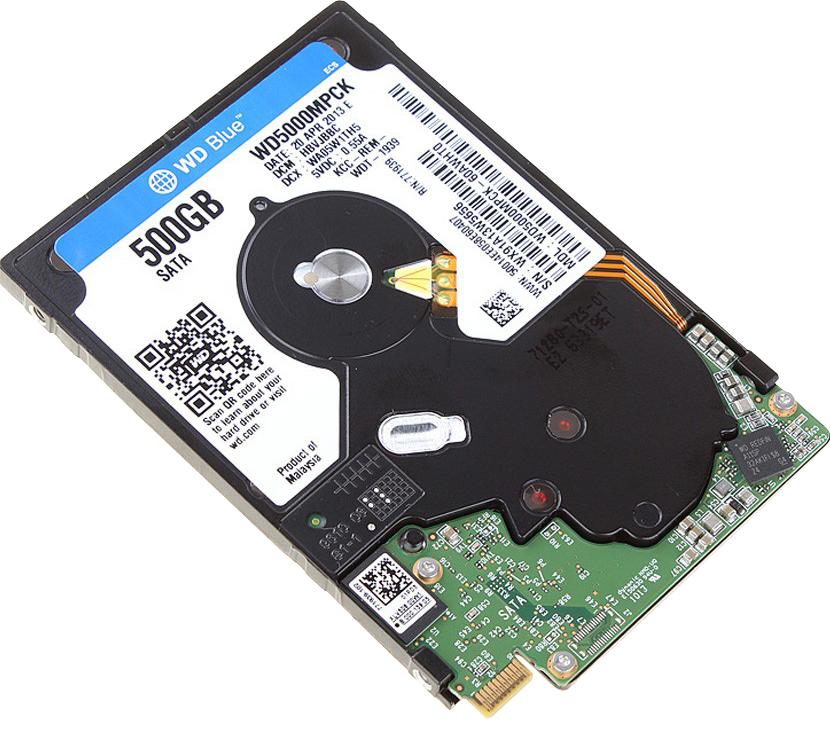 WD5000MPCK Western Digital Blue 500GB 5400RPM SATA 6Gbps 16MB Cache 2.5-inch Internal Hard Drive