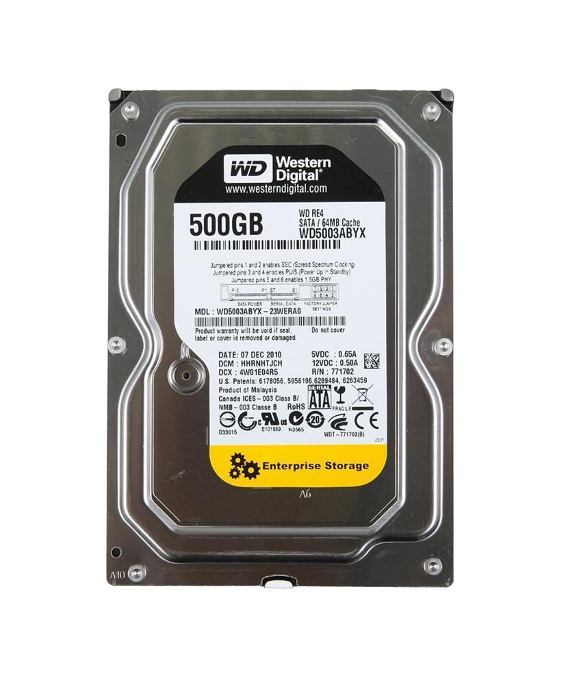 WD5003ABYX-23WERA0-IBM Western Digital RE4 500GB 7200RPM SATA 3Gbps 64MB Cache 3.5-inch Internal Hard Drive