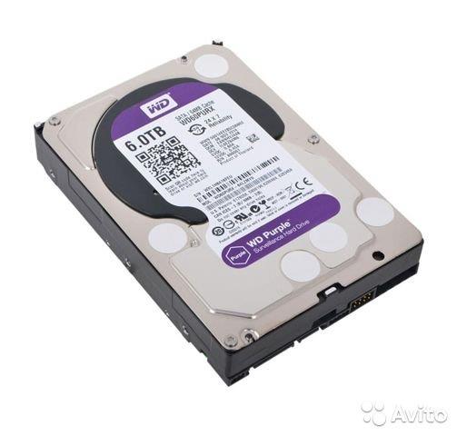 WD60PURX-64T0ZY1 Western Digital Purple 6TB 5400RPM SATA 6Gbps 64MB Cache 3.5-inch Internal Hard Drive