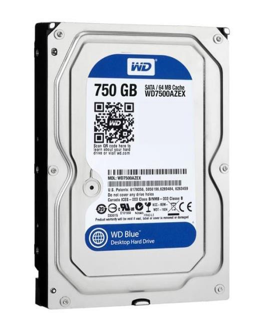 WD7500AZRX-RF Western Digital Caviar Green 750GB 5400RPM SATA 6Gbps 64MB Cache 3.5-inch Internal Hard Drive