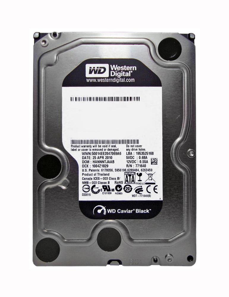 WD7502AAEX-00Y9A0-PC Western Digital Caviar Black 750GB 7200RPM SATA 6Gbps 64MB Cache 3.5-inch Internal Hard Drive