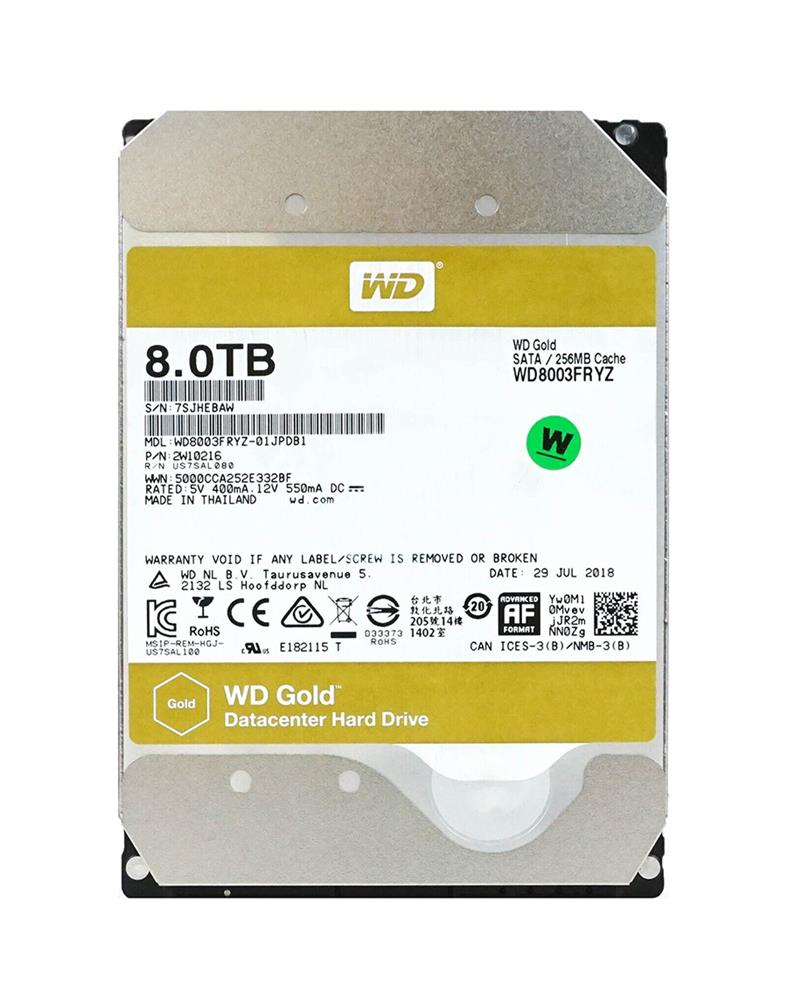 WD8003FRYZ-01JPDB1 Western Digital Hard Drive
