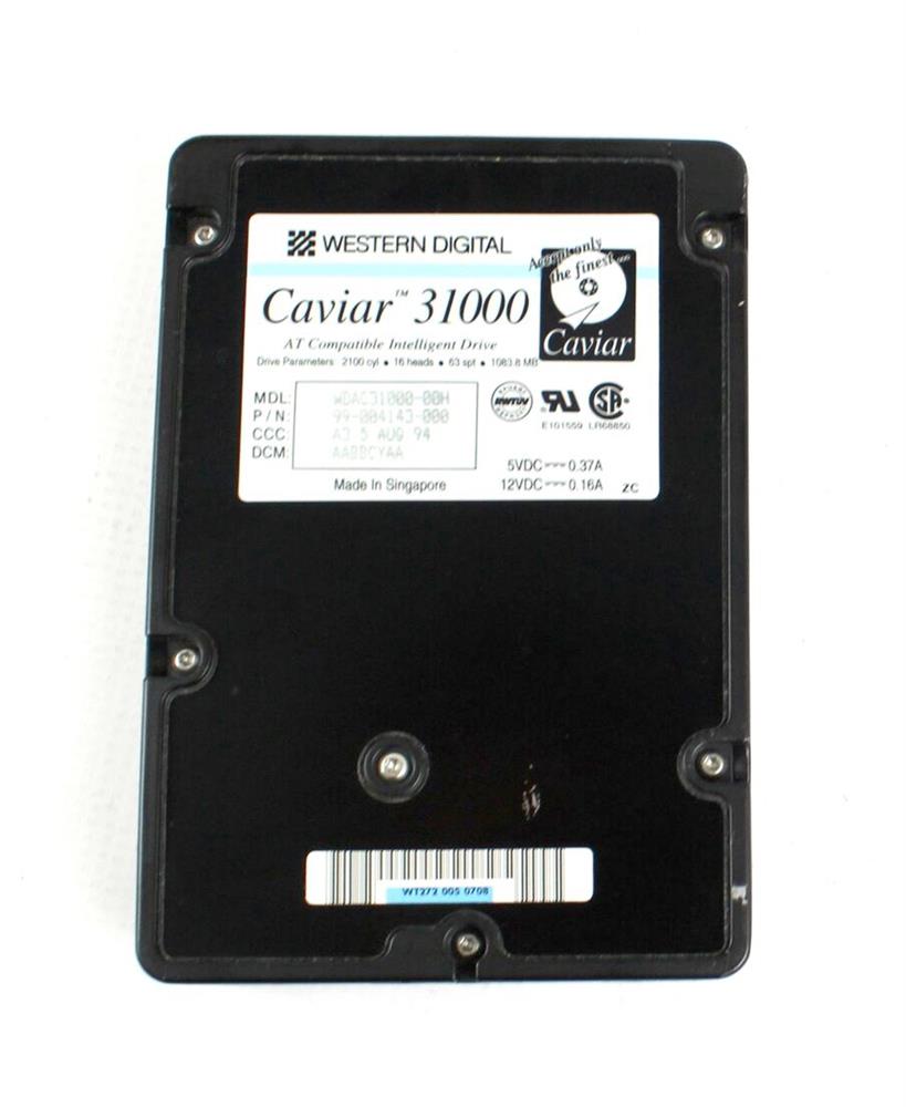 WDAC31000 Western Digital Caviar 1GB 4495RPM ATA/IDE 128KB Cache 3.5-inch Internal Hard Drive