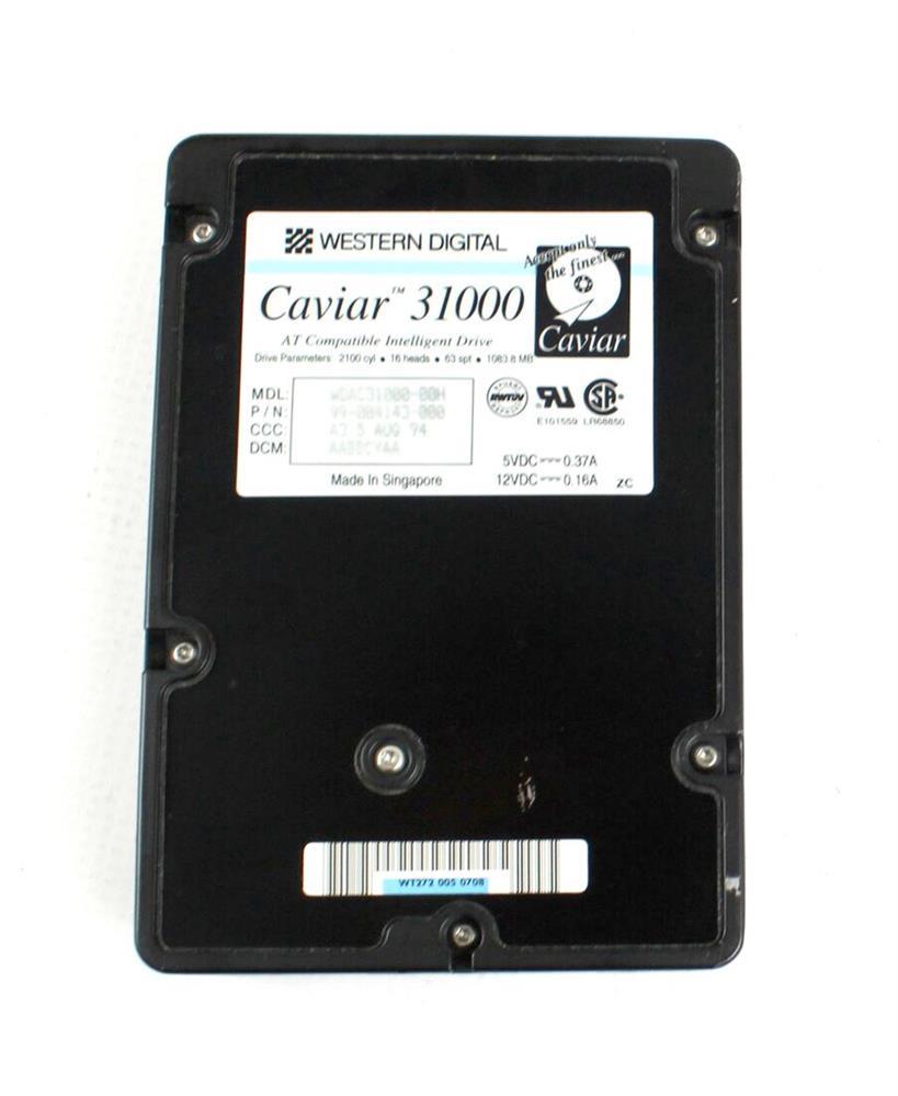 WDAC3100060F Western Digital Caviar 1GB 4495RPM ATA/IDE 128KB Cache 3.5-inch Internal Hard Drive