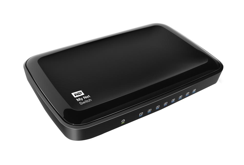 WDBJVC0000NCH Western Digital My Net 8-ports Gigabit Ethernet Switch 10base-t 100base-tx 1000base-t (Refurbished)