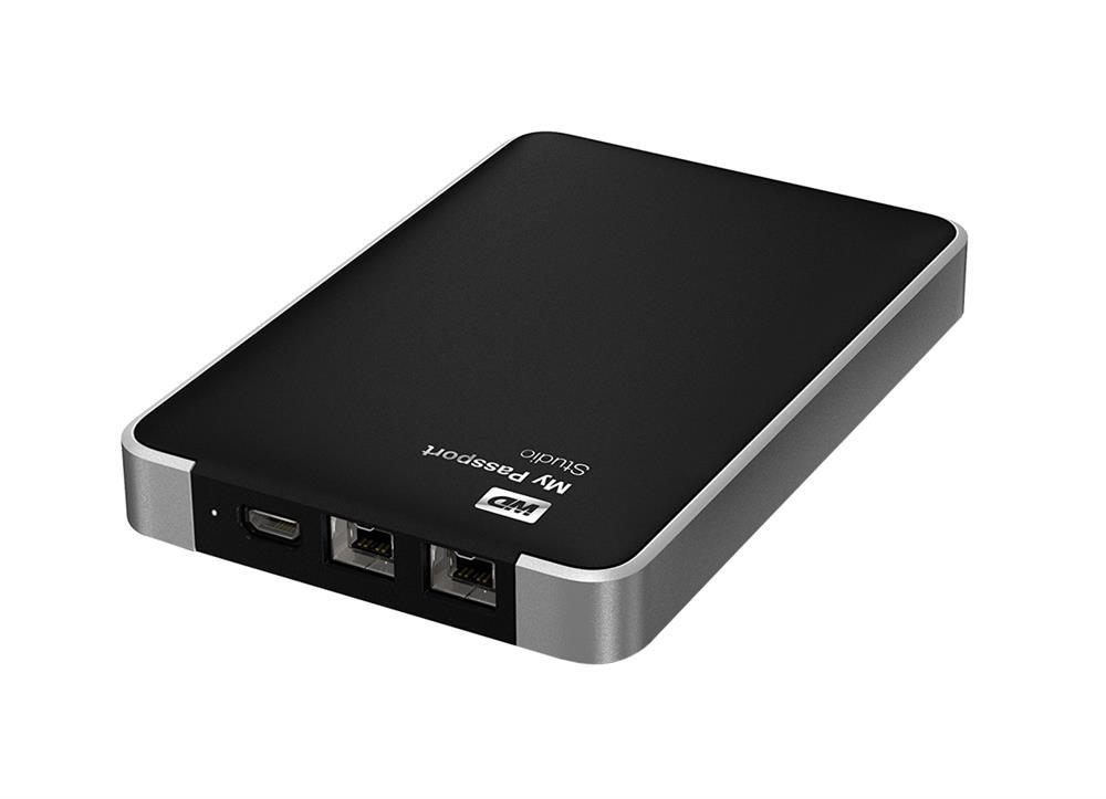 WDBK8A0010BBK-NESN Western Digital My Passport Studio 1TB 7200RPM USB 2.0 FireWire 800 2.5-inch External Hard Drive (Black) (Refurbished)