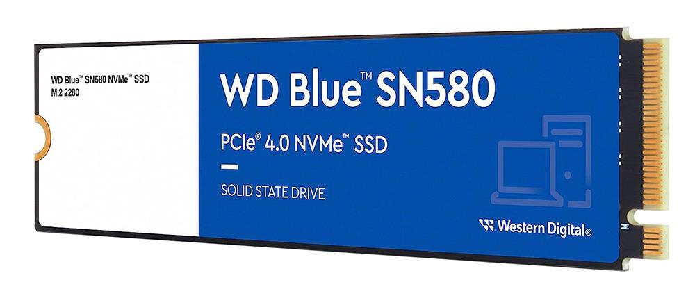 WDS100T3B0E-00CHF0 Western Digital 1TB Blue SN580 16Gbps PCI Express 4.0 x4 NVMe M.2 288 Internal Solid State Drive (SSD)
