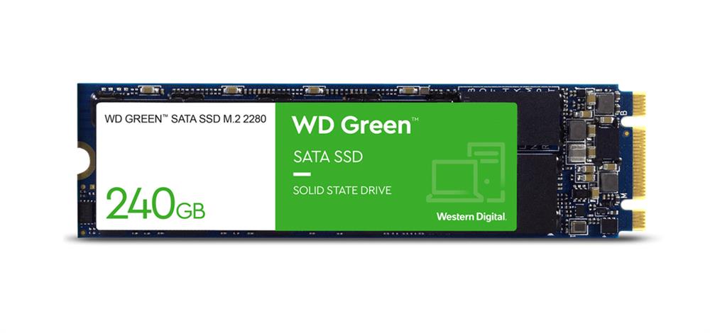 WDS240G3G0B WD Green 240 GB Solid State Drive - M.2 2280 Internal - SATA (SATA/600) - Desktop PC, Notebook Device Supported - 545 MB/s Maximum Read Transfer 