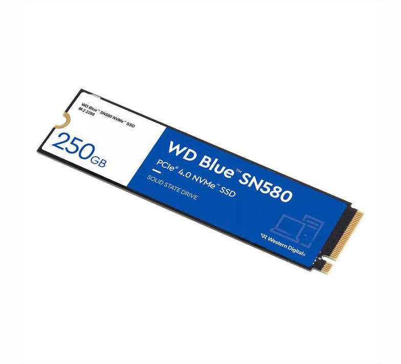 WDS250G3B0E-00CHF0 Western Digital WD Blue SN580 250GB PCI-Express NVMe 4.0 x4 M.2 2280 Internal Solid State Drive (SSD)