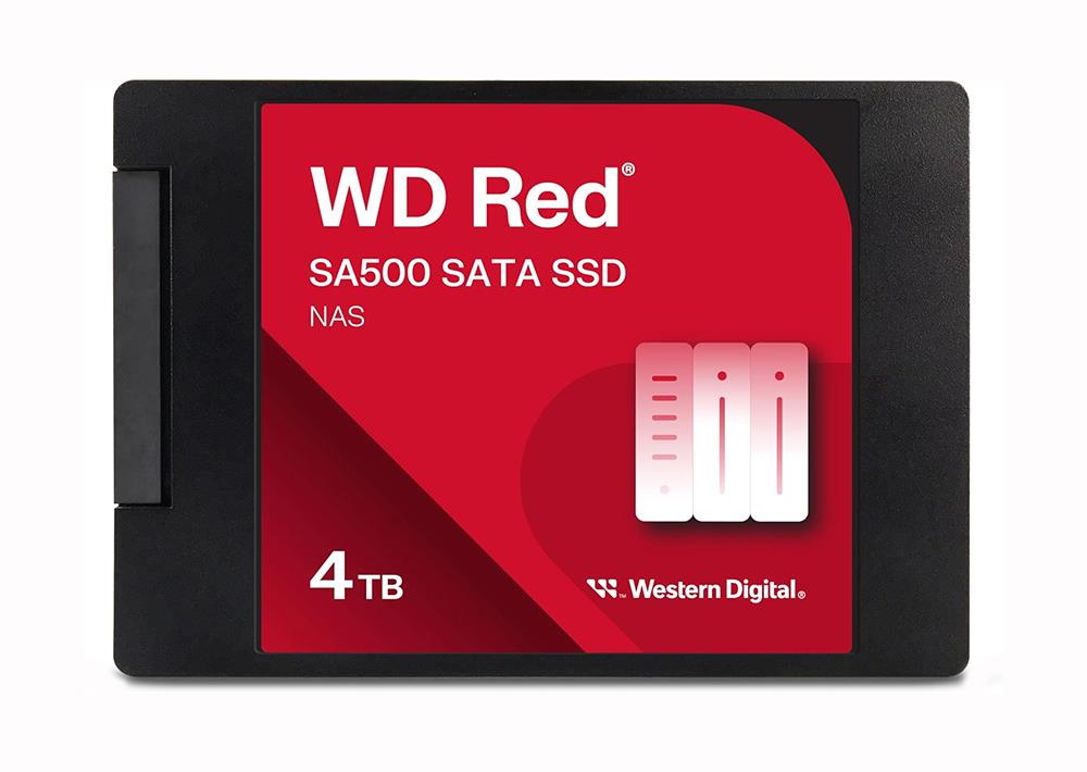 WDS400T2R0A-68CKB0 Western Digital Red SA500 NAS 4TB TLC SATA 6Gbps 2.5-inch Internal Solid State Drive (SSD)