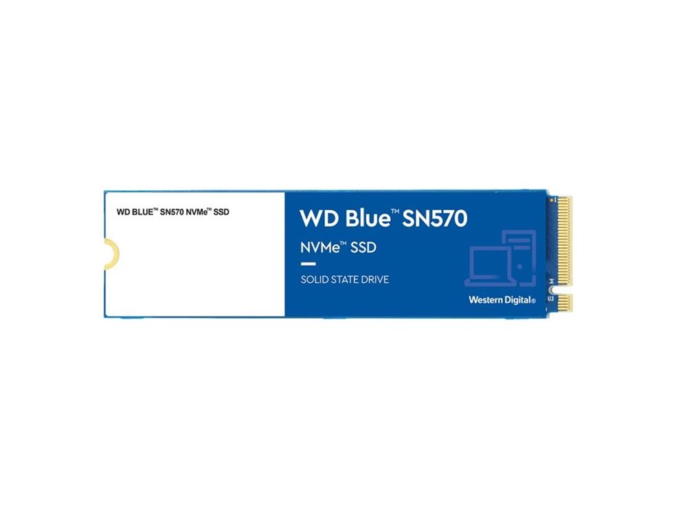 WDS500G3B0C Western Digital Blue SN570 Series 500GB TLC PCI Express 3.0 x4 NVMe M.2 2280 Internal Solid State Drive (SSD)