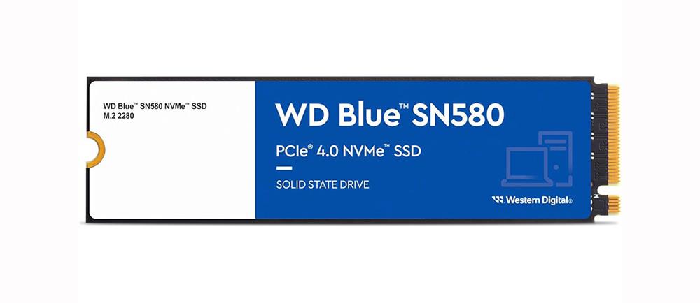 WDS500G3B0E-00CHF0 Western Digital WD Blue SN580 500GB PCI-Express 4.0 x4 NVMe M.2 2280 Internal Solid State Drive (SSD)