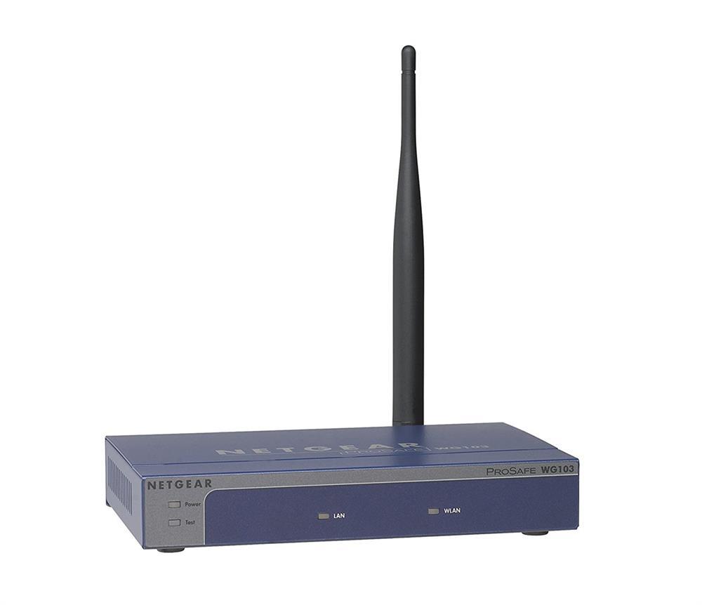 WG103-100NAS Netgear ProSafe WG103 802.11g Wireless Access Point IEEE 802.11b/g 54Mbps 1 x 10/100Base-TX (Refurbished)