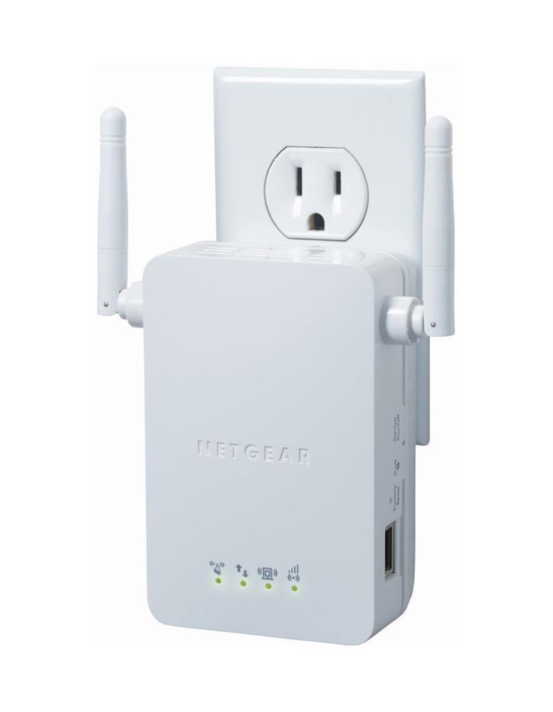 WN3000RP100NAS1 NetGear Wn3000rp Ieee 802.11n 54Mbps Wireless Range Extender Ism Band 1 X Network Rj-45 (Refurbished)