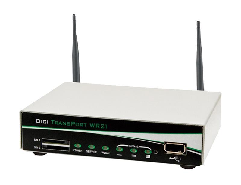 WR21-L12B-DE1-SW Digi International Transport WR21 Router - Lte Emea (800/850/900/1800/1900/2100/2600mhz) 2 Ethernet Rs232 No Wifi Enterprise Software Package Standard Temperature International Pow (Refurbished)