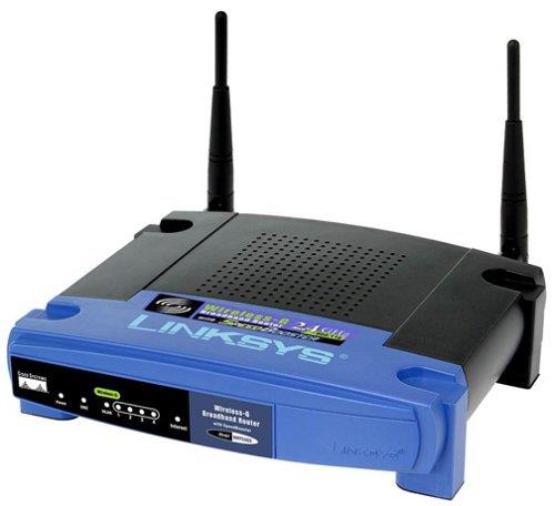 WRT54GS Linksys 2.4GHz 4-Port RJ-45 54Mbps Fast Ethernet IEEE 802b/g Wireless-G Broadband Router with SpeedBooster (Refurbished)