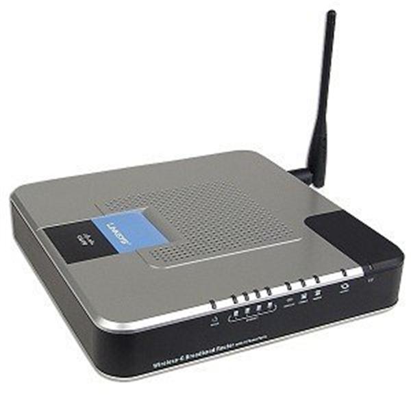 WRTU54G-TM Linksys 54Mbps 4-Ports 802.11g Wireless-G Broadband Router with 2 Phone Ports (Refurbished)