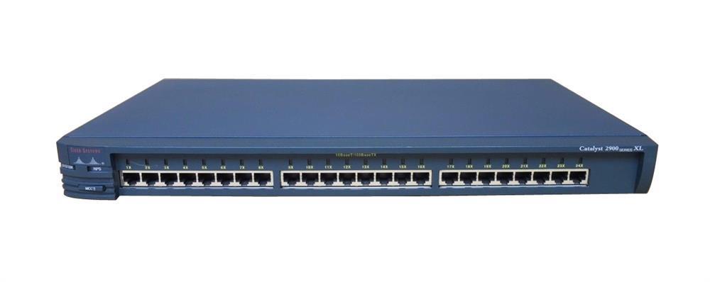 WS-C2924C-XL-EN Cisco 22 Port 10/100 FE 2Port 100BaseFX Ent. Ed. Switch (Refurbished)