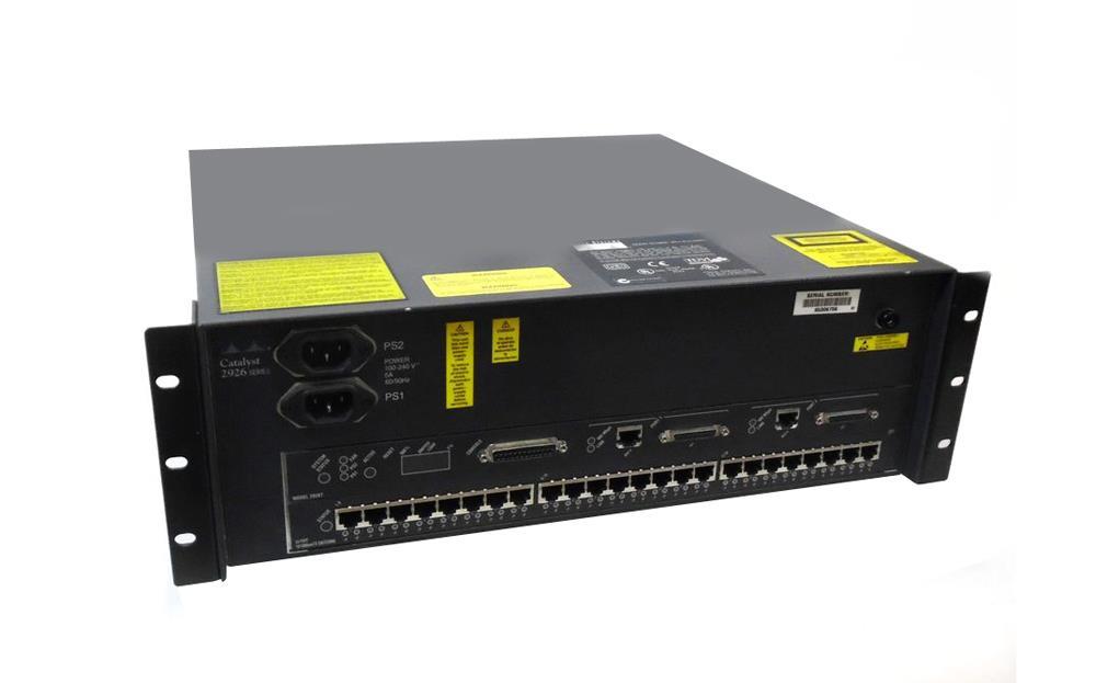 WS-C2926T Cisco Catalyst 2900 24-Ports 10/100 RJ 45 2Ports 100B-TX (Refurbished)