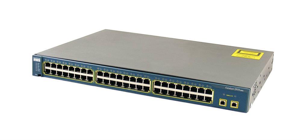 WS-C2950SX-48-SI Cisco Catalyst 2950 48-Ports 10/100 2 Port 1000 Base SX Switch with Software Image (Refurbished)