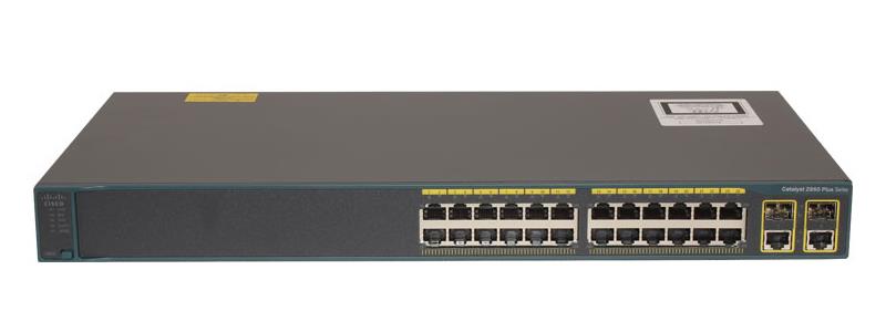 WS-C2960-24TC-L Cisco Catalyst 2960 24-Ports 10/100 + 2 Dual Purpose Uplinks LAN-Base Switch (Refurbished)