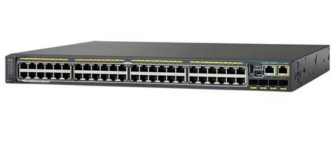 WS-C2960S-F48LPS-L Cisco Catalyst 2960-SF 48-Ports 10/100 RJ-45 PoE+ Manageable Rack-mountable Fast Ethernet Switch with 4x SFP GE Uplink Ports (Refurbished)