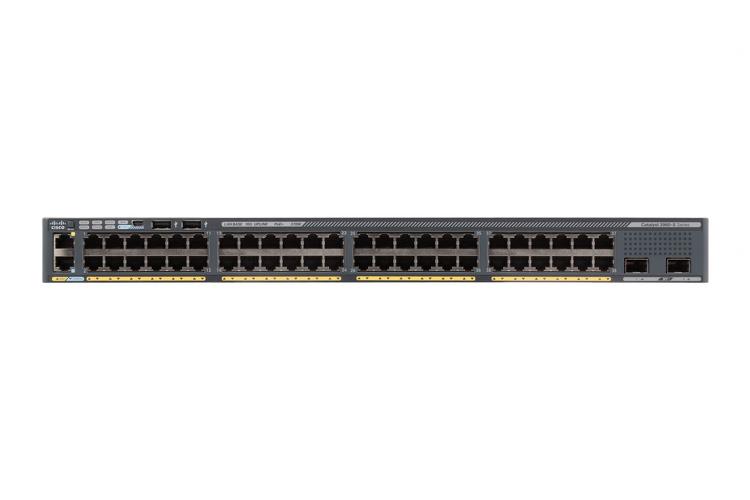WS-C2960XR-48LPD-I Cisco Catalyst 2960-XR Series 10/100/1000Base-T 48x Gigabit Ethernet Expansion Slot Switch with 2x SFP+ Uplink Ports (Refurbished)