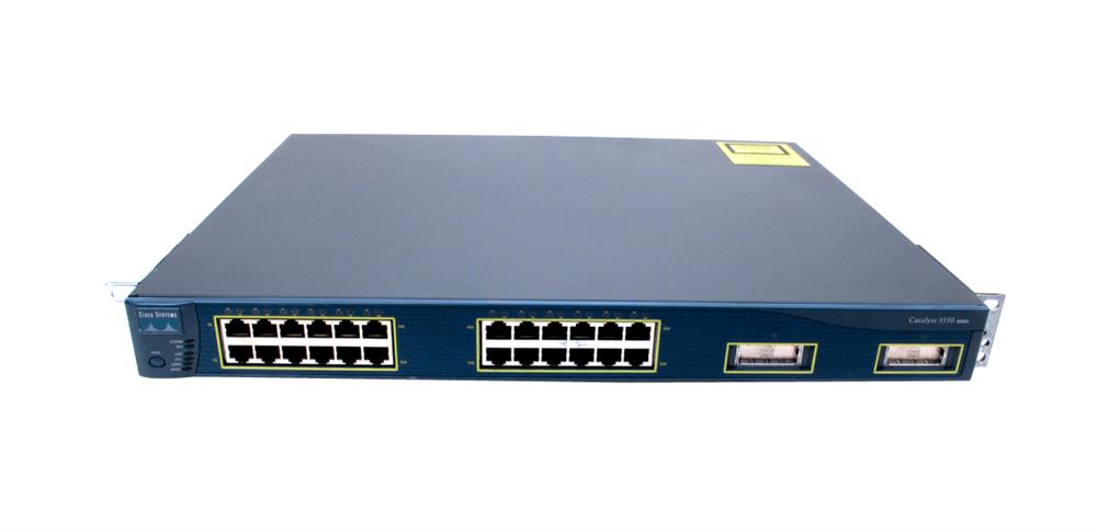 WS-C3550-24 Cisco 24-10/100 and 2 GBIC ports Enhanced Multilayer SW Image (Refurbished)