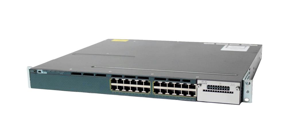WS-C3560X-24P-L Cisco Catalyst 3560-X Series 24-Ports 10/100/1000Base-TX RJ-45 PoE+ Manageable Layer3 Rack-mountable 1U Ethernet Switch (Refurbished)