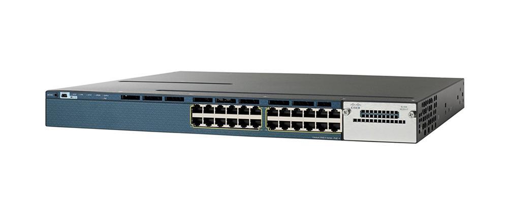 WS-C3560X-24T-E-RF Cisco Catalyst 3560X-24T-E 24-Ports 10/100/1000Base-T RJ-45 USB Manageable Layer2 Rack-mountable 1U Ethernet Switch with 1x Expansion Slot (Refurbished)