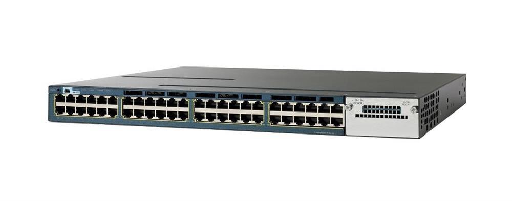 WS-C3560X-48U-E Cisco Catalyst 3560X 48-Ports 10/100/1000 RJ-45 UPoE USB Manageable Layer3 Desktop and Rack-mountable 1U Switch (Refurbished)