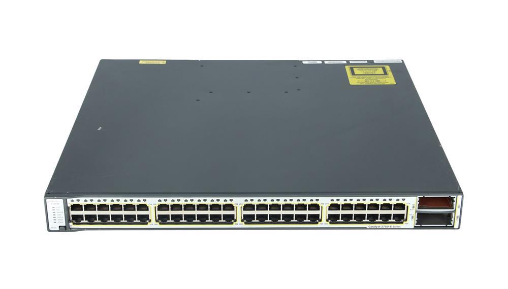 WS-C375048PDEF Cisco Catalyst 3750E 48-Ports PoE 1000bt = 2 X2 Slot Emi 1150 Watt Ps 09/ (Refurbished)