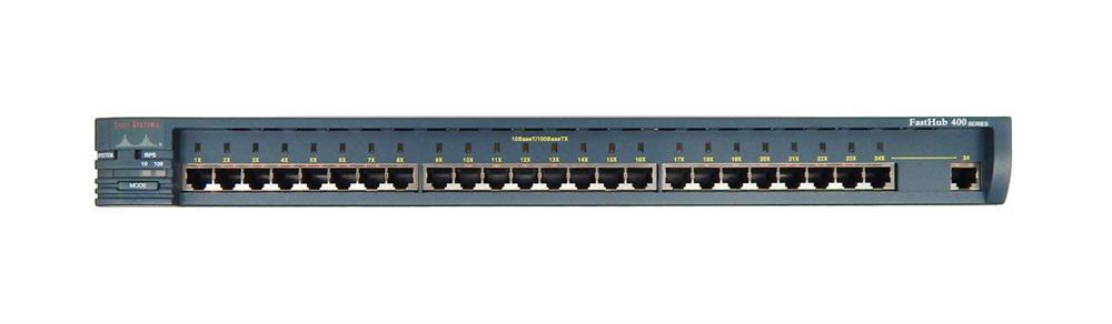 WS-C424M Cisco Fast Hub 424 Hub 24-Ports EN Fast EN 10Base-T 100Base-TX (Refurbished)
