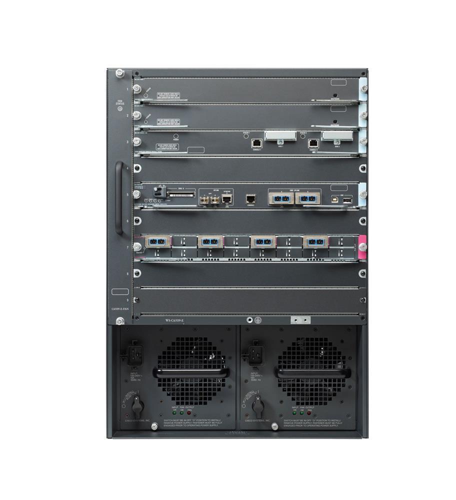 WS-C6509-6816-16 Cisco Cat6509 With S2-MSFC2 SFM2 WS-X6816-GBIC Req Purch 2 2500W (Refurbished)