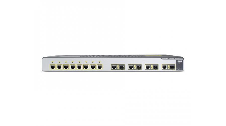 WS-CE500G-12TC Cisco Catalyst Express 500G-12TC Switch 8 x 10/100/1000Base-T, 4 x 10/100/1000Base-T (Refurbished)