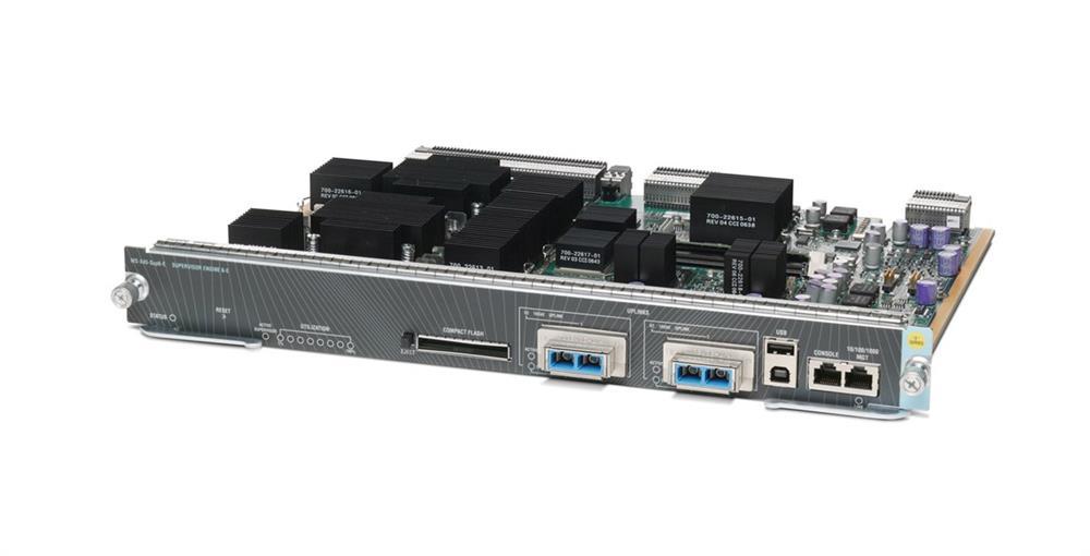 WS-X45-SUP6-E/2 Cisco Catalyst 4500E Series Supervisor Engine 6-E, 2x 10GE (X2) or 4x 1GE (SFP), Console RJ-45, USB Switch (Refurbished)