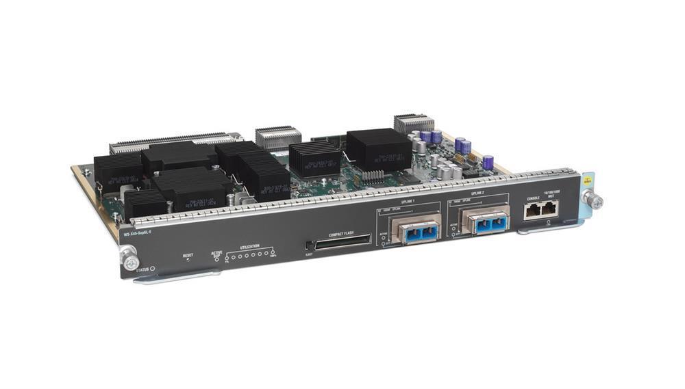 WS-X45-SUP6-E Cisco Catalyst 4500E Series Supervisor Engine 6-E, 2x10GE (X2) or 4x 1GE (SFP), Console RJ-45, USB Switch (Refurbished)