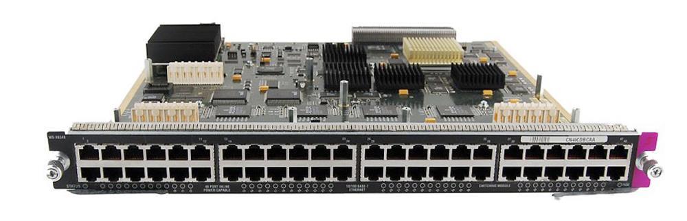 WS-X6348-RJ-45A Cisco 48-Ports 10/100Mbps RJ-45 Switching Module with In-Line Power for Voice for Catalyst 6000 and 6500 (Refurbished)