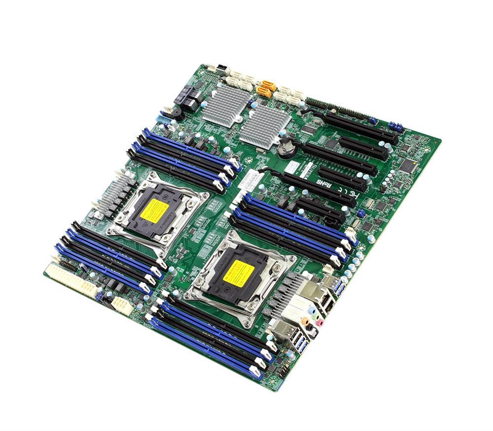 X10DAC-B SuperMicro Dual Socket R3 LGA 2011 Xeon E5-2600 v4 / v3 Intel C612 Chipset DDR4 16 x DIMM 10 x SATA 6Gbps E-ATX Server Motherboard (Refurbished)