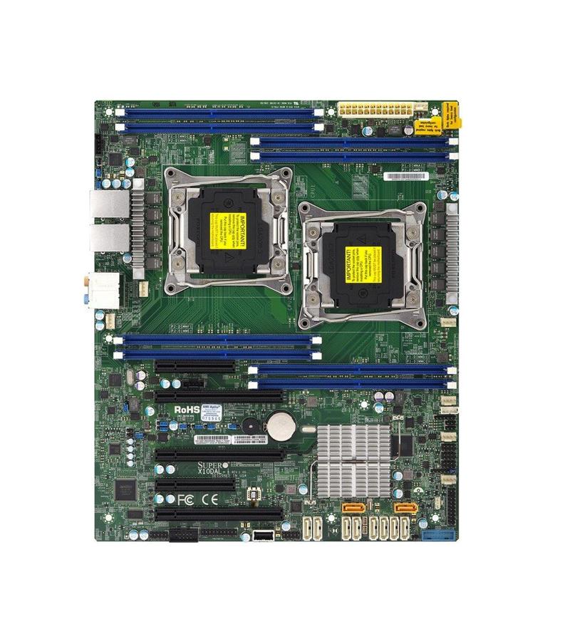 X10DAL-i SuperMicro Dual Socket LGA 2011 Intel C612 Chipset Intel Xeon E5-2600 v4/v3 Series Processors Support DDR4 8x DIMM 10x SATA3 6.0Gb/s ATX Server Motherboard (Refurbished)