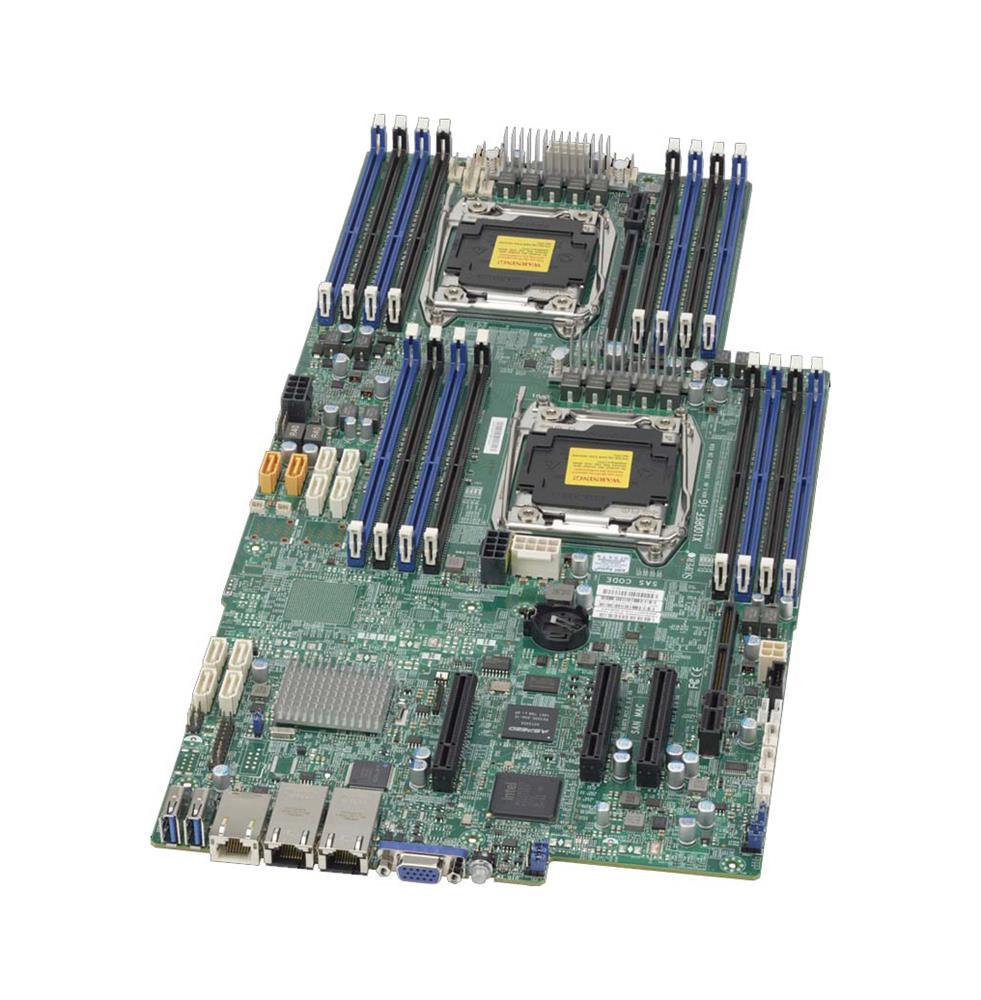 X10DRFF-O-P SuperMicro Dual Socket R3 LGA 2011 Xeon E5-2600 v4 / v3 Intel C612 Chipset DDR4 8 x DIMM 10 x SATA 6Gbps Proprietary Twin Server Motherboard (Refurbished)