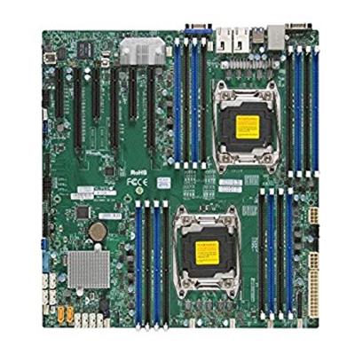 X10DRI SuperMicro Socket LGA 2011 Intel C612 Chipset Intel Xeon E2-2600 v3/v4 Processors Support DDR4 16x DIMM 10x SATA3 6.0Gb/s E-ATX Server Motherboard (Refurbished)