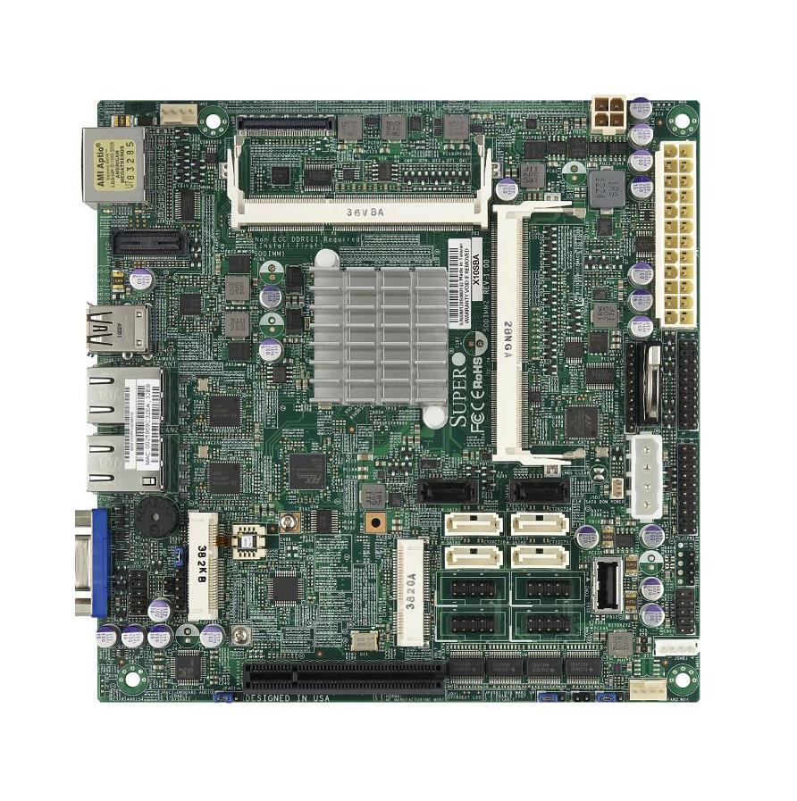 X10SBA-B SuperMicro X10SBA Socket FCBGA1170 System On Chipset Intel Celeron J1900 Processors Support DDR3L SO-DIMM 2x SATA2 Mini-ITX Motherboard (Refurbished)